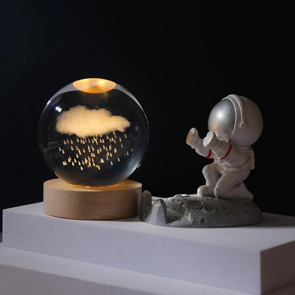 Globo Bellari Astral | Base Magnética de Madeira