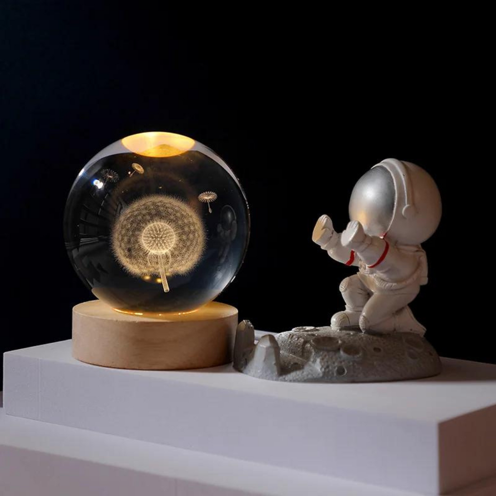 Globo Bellari Astral | Base Magnética de Madeira