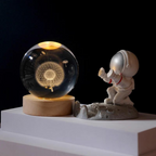 Globo Bellari Astral | Base Magnética de Madeira