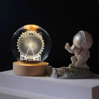 Globo Bellari Astral | Base Magnética de Madeira