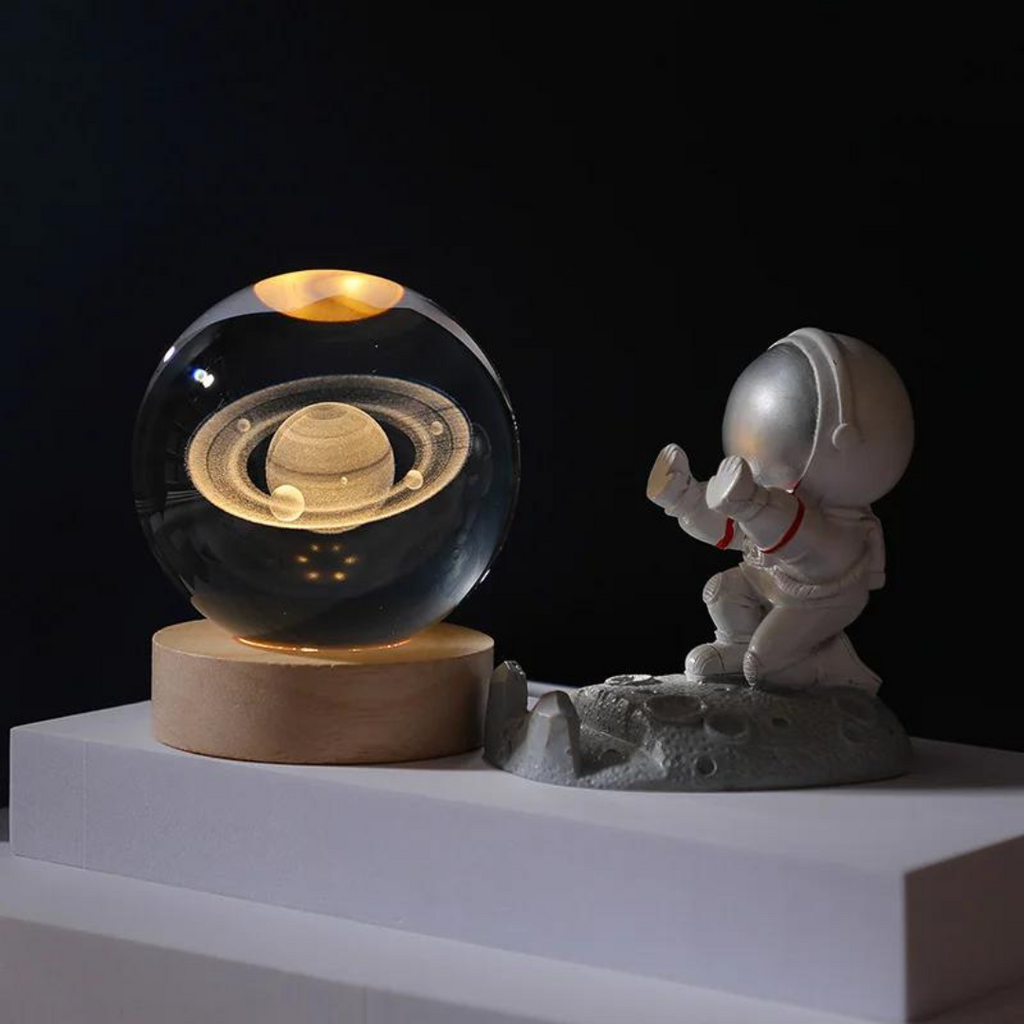 Globo Bellari Astral | Base Magnética de Madeira