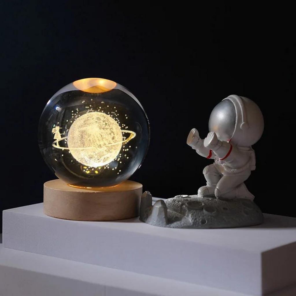 Globo Bellari Astral | Base Magnética de Madeira