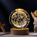 Globo Bellari Astral | Base Magnética de Madeira