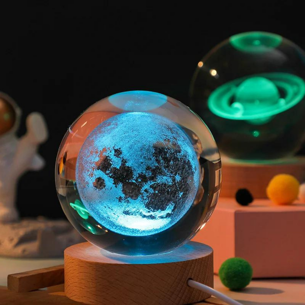 Globo Bellari Astral | Base Magnética de Madeira