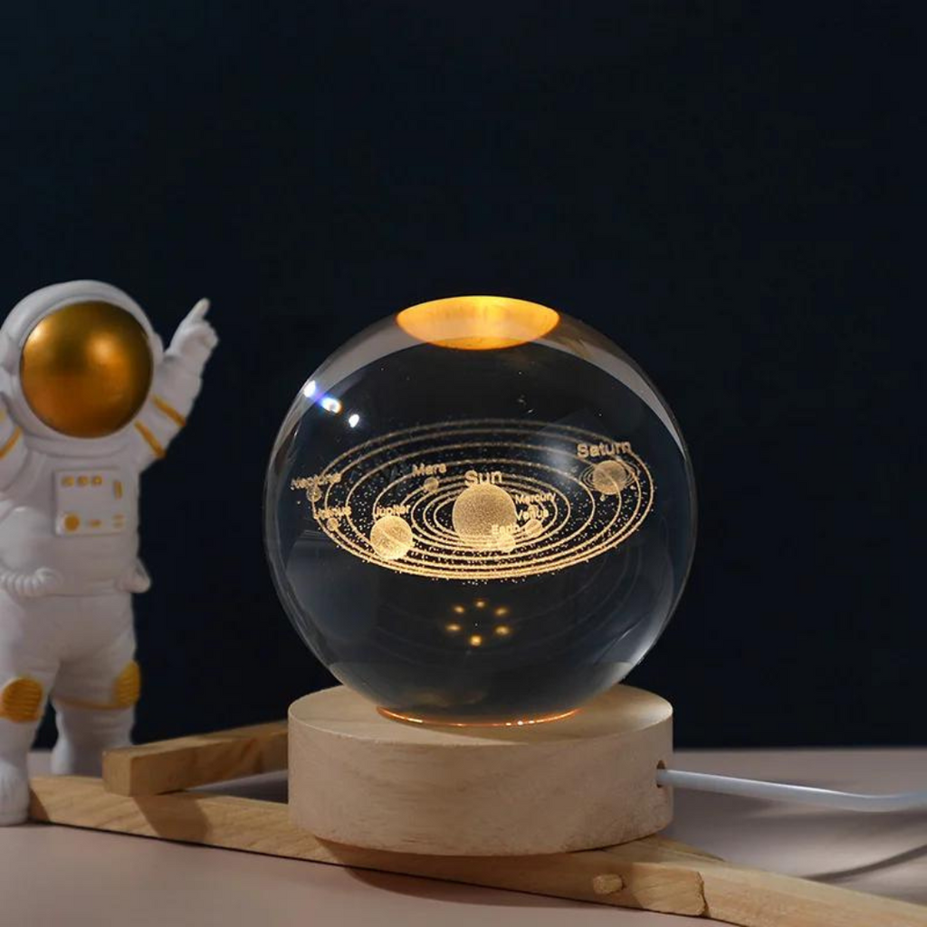 Globo Bellari Astral | Base Magnética de Madeira