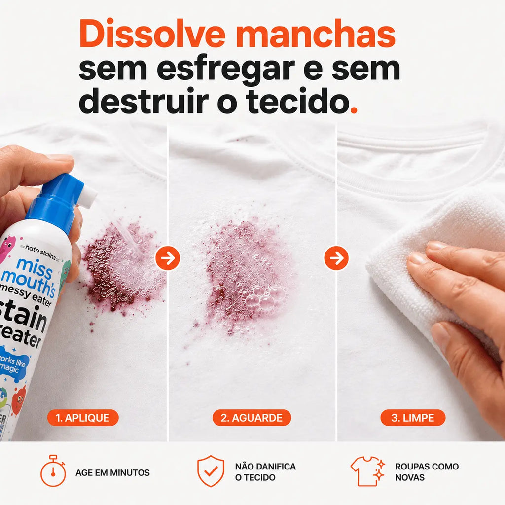 Miss Mouth's | O Spray que Faz Mancha Sumir na Sua Frente