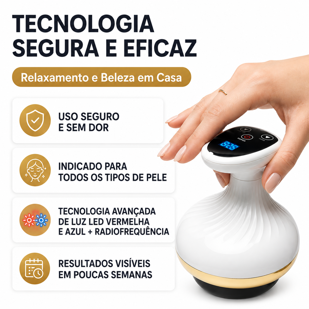 VenusLift Pro | Massageador Anticelulite 4 em 1