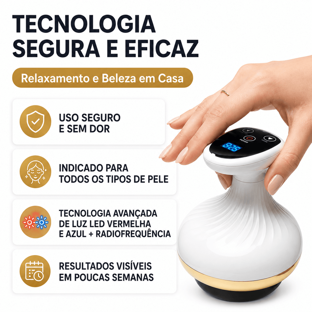 VenusLift Pro | Massageador Corporal com Radiofrequência 4 em 1