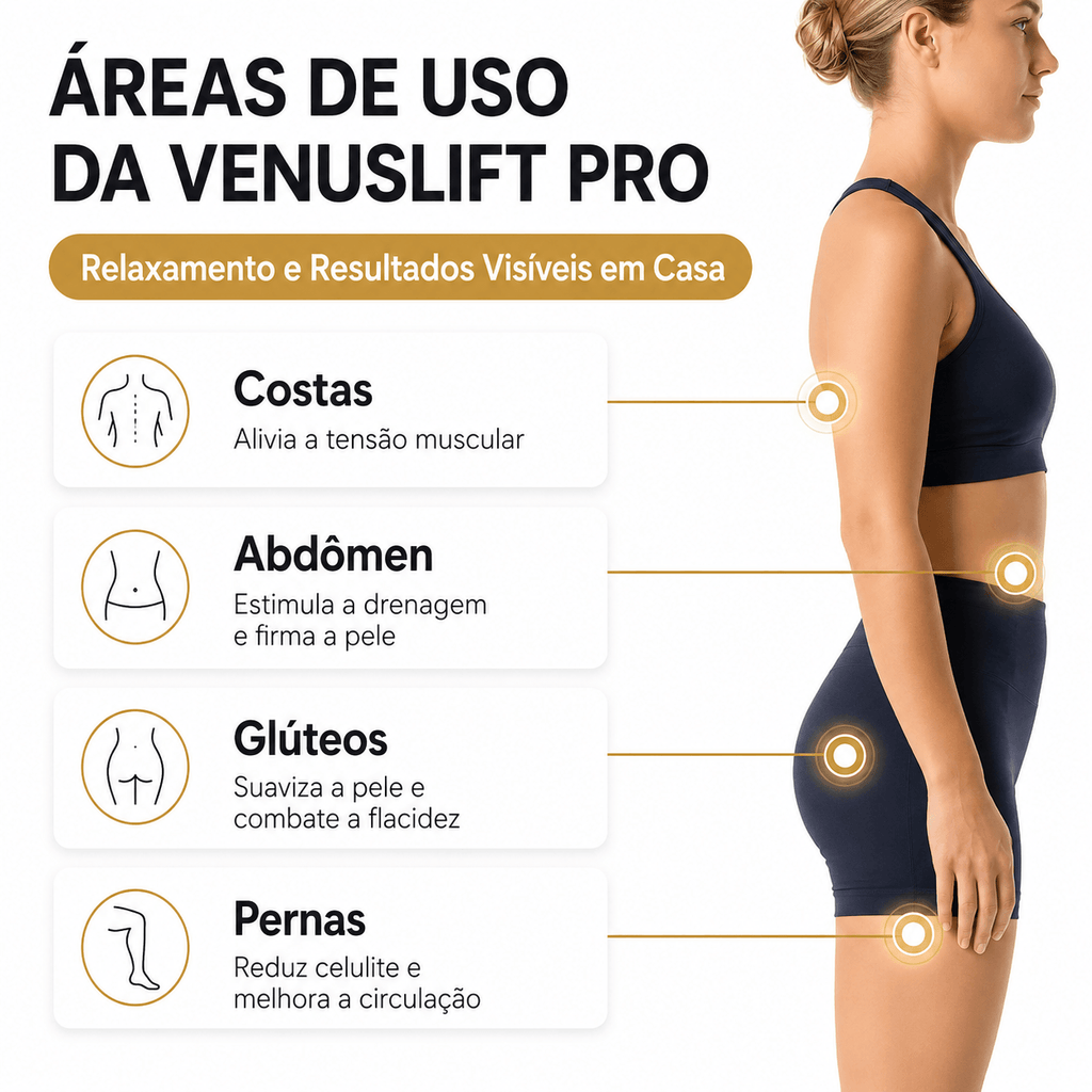 VenusLift Pro | Massageador Corporal com Radiofrequência 4 em 1