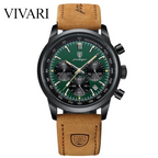 Lux Watch© | Relógio Masculino de Quartzo à Prova D'água com Pulseira de Couro