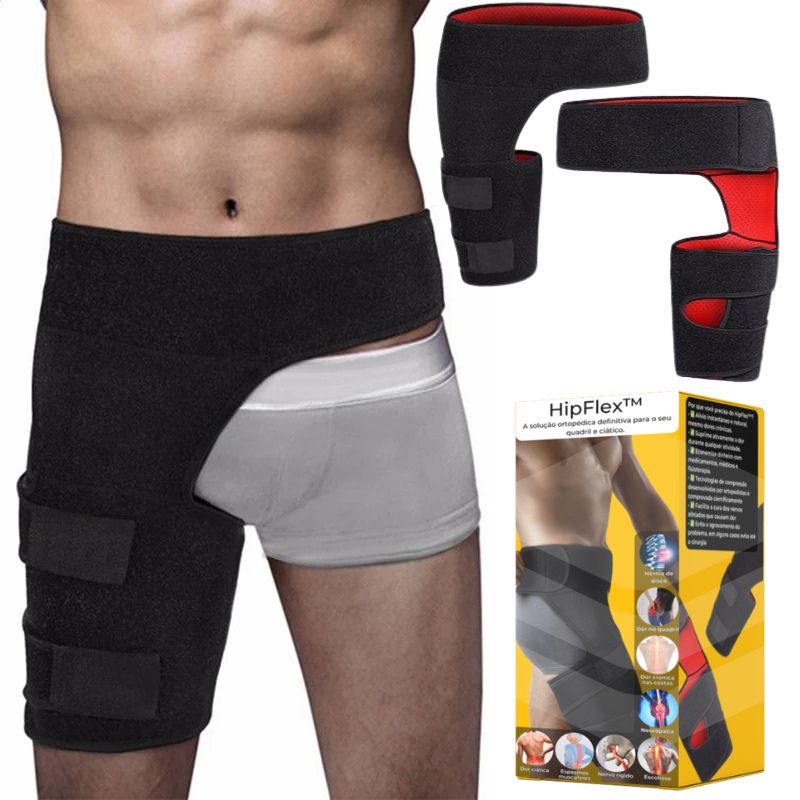 HipFlex™ 3 em 1 - A solução ortopédica definitiva para o seu quadril, ciático e lombar